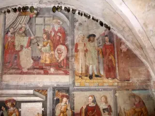 Storie di San Giuliano - Giuliano si accorge dell'errore e diventa traghettatore - Cappella di San Giuliano a SaviglianoFrazione San Giuliano