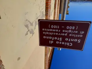 Pannello illustrativo - Chiesa di Santo Stefano a Antignano