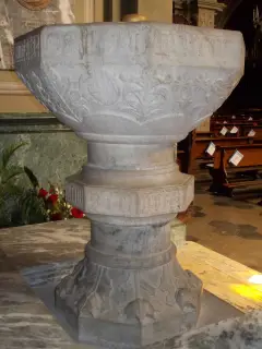 Fonte battesimale - Chiesa Abbaziale di San Pietro dei Cassinesi a Savigliano