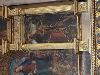Polittico di Gandolfino da Roreto dettaglio - Chiesa Abbaziale di San Pietro dei Cassinesi a Savigliano