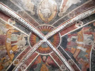 Affreschi della volta - Ex Confraternita di San Michele a Serravalle Langhe