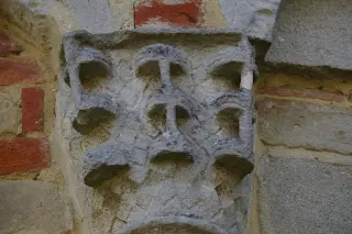 Abside Dettaglio scultura - Chiesa di San Nicola o Nicolao a Settime