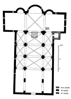 Pianta - Badia o Abbazia di Santa Giustina a Sezzadio