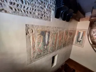 Affreschi della parete destra - Cappella di San Giuliano a Druento