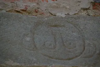 Fregio con viso - Chiesa di San Giorgio a AramengoFrazione Masio