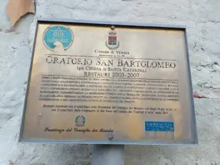 Pannello illustrativo - Oratorio di San Bartolomeo a Valenza