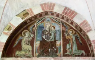 Affresco - Canonica di Santa Maria di Vezzolano a AlbugnanoFrazione Vezzolano