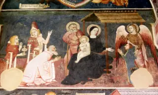 Affresco - Canonica di Santa Maria di Vezzolano a AlbugnanoFrazione Vezzolano