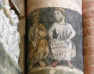 Affresco - Canonica di Santa Maria di Vezzolano a AlbugnanoFrazione Vezzolano