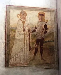 Santo Vescovo e Santo - Chiesa del Carmine a Incisa ScapaccinoFrazione Villa