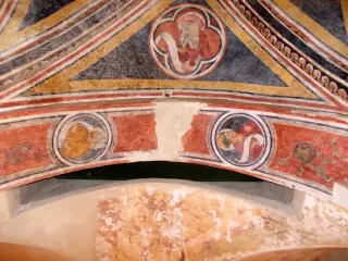 Cappella della Natività, sottarco - Ex Parrocchiale di Santa Caterina a Villanova MondovìFrazione Villa