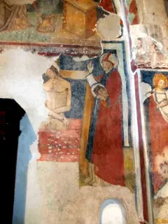 San Grato e Cristo dettaglio - Ex Parrocchiale di Santa Caterina a Villanova MondovìFrazione Villa