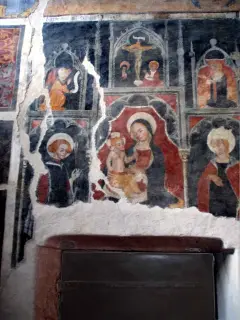 Polittico Madonna, dettaglio - Ex Parrocchiale di Santa Caterina a Villanova MondovìFrazione Villa