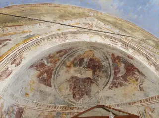 Cristo benedicente - Oratorio di San Sebastiano a Arborio