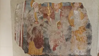 Santi Affresco staccato (Museo Biella) - Chiesa dei Santi Fabiano e Sebastiano a Ponderano