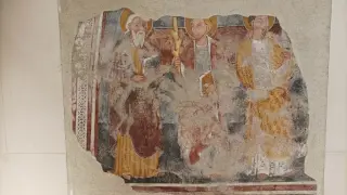 Santi Affresco staccato (Museo Biella) - Chiesa dei Santi Fabiano e Sebastiano a Ponderano