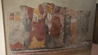 Santi Affresco staccato (Museo Biella) - Chiesa dei Santi Fabiano e Sebastiano a Ponderano