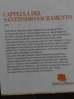 Pannello illustrativo - Cattedrale dell' Assunta a Saluzzo