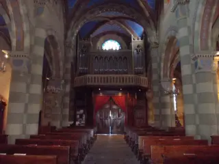 Interno verso cantoria - Chiesa di Sant'Agostino a Saluzzo