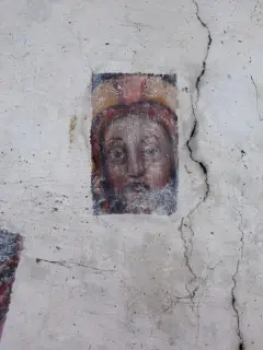 Abside minore, saggio, volto di Cristo - Santuario della Consolata a Saluzzo