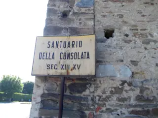 Cartello - Santuario della Consolata a Saluzzo