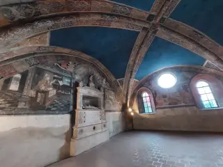 Sala capitolare - affreschi - Chiesa di San Giovanni a Saluzzo