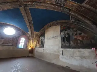 Sala capitolare - affreschi - Chiesa di San Giovanni a Saluzzo
