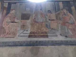 Sala capitolare - affreschi - Chiesa di San Giovanni a Saluzzo