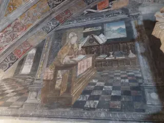 Sala capitolare - affreschi - Chiesa di San Giovanni a Saluzzo