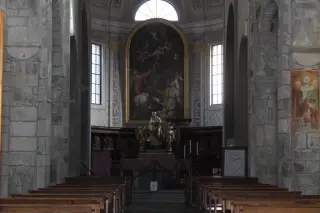 Cappella con pala d'altare e affresco Trinità - Parrocchiale dell' Assunta o di Santa Maria a Armeno
