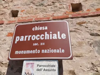 Pannello illustrativo - Parrocchiale dell' Assunta a Rossana