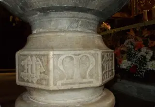 Fonte battesimale: M - Parrocchiale di Sant'Andrea a Brossasco