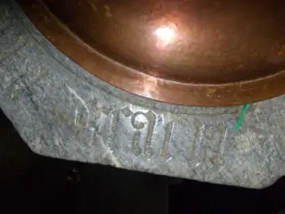 Fonte battesimale parte superiore - Parrocchiale di Sant'Andrea a Brossasco