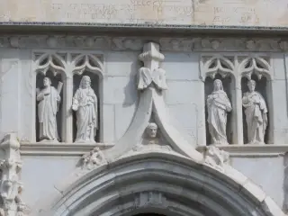 Portale rinascimentale dettaglio - Parrocchiale di Sant'Andrea a Brossasco