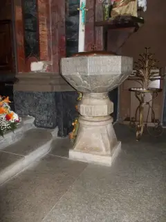 Fonte battesimale - Parrocchiale di Sant'Andrea a Brossasco