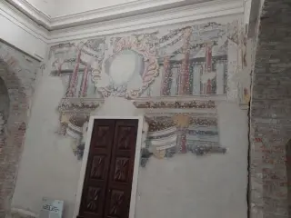 Affreschi controfacciata - Abbazia di Santa Maria a Cavour