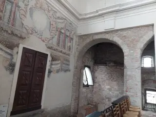 Affreschi controfacciata - Abbazia di Santa Maria a Cavour
