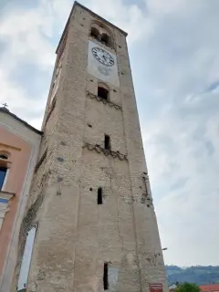 Campanile - Parrocchiale di San Giovanni Battista a Bagnolo PiemonteFrazione Villar