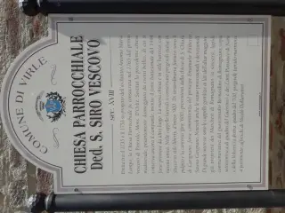 Pannello illustrativo - Parrocchiale di San Siro a Virle Piemonte
