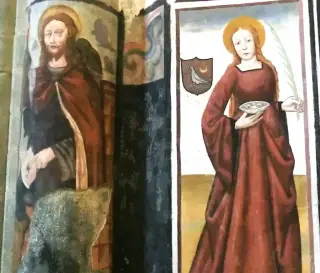 Affresco - Sacra o Sagra di San Michele a Sant'Ambrogio di TorinoFrazione Sacra di San Michele