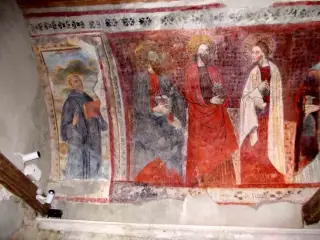 Affreschi - Certosa della Madonna della Losa a GravereFrazione Losa