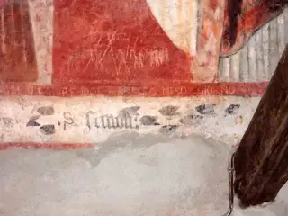 Affreschi - Certosa della Madonna della Losa a GravereFrazione Losa