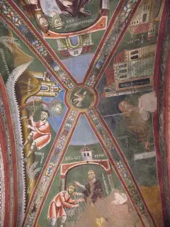 Affreschi - Storie di Sant'Eldrado - Cappella di Sant'Eldrado a Novalesa