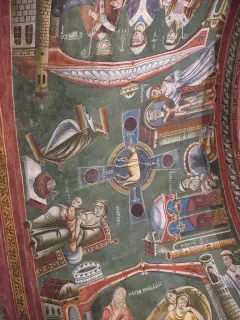 Affreschi - Storie di San Nicola - Cappella di Sant'Eldrado a Novalesa