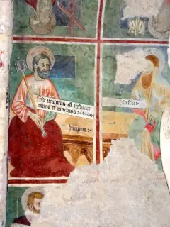 INDE VENTURUS EST IUCICAREVIVOS ET MORTUOS - Chiesa di Santa Caterina a Chiomonte