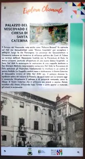 Pannello illustrativo - Chiesa di Santa Caterina a Chiomonte