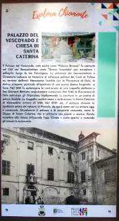Pannello illustrativo - Chiesa di Santa Caterina a Chiomonte