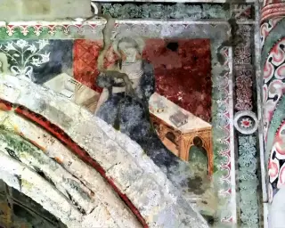 Affresco Santa Caterina - Chiesa di Santa Caterina a Chiomonte