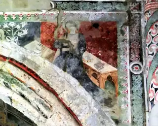 Affresco Santa Caterina - Chiesa di Santa Caterina a Chiomonte