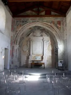 Fondo, presbiterio - Chiesa di Santa Caterina a Chiomonte